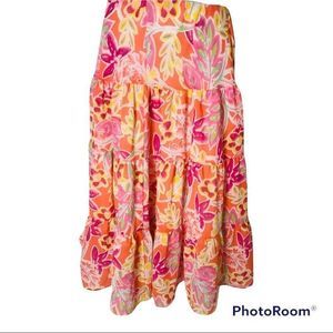 ☀️Chaps by Ralph Lauren floral skirt